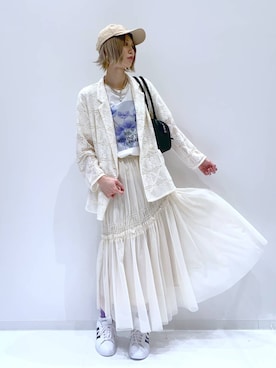 yuuuriiiさん（レディース・172cm）の春コーディネート