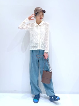 「アイテム（カーディガン/ボレロ）」を使った、yuuuriiiさん（レディース・172cm）の夏コーディネート