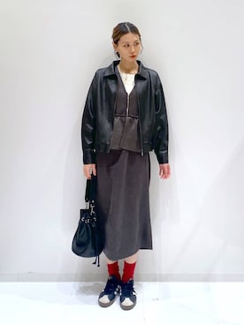 yuuuriiiさん（レディース・172cm）の冬コーディネート