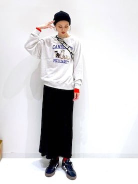 「アイテム（帽子）」を使った、yuuuriiiさん（レディース・172cm）の秋コーディネート