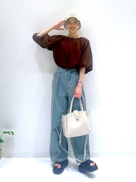 「アイテム（キャミソール）」を使った、yuuuriiiさん（レディース・172cm）の夏コーディネート