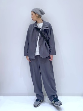 「LAKOLE（ラコレ）のアイテム（ブルゾン）」を使った、yuuuriiiさん（レディース・172cm）の冬コーディネート