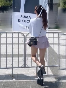 「EMODA（エモダ）のアイテム」を使った、のん💋💜さん（レディース・163cm）の秋コーディネート