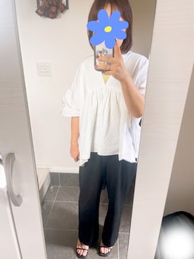 「fifth（フィフス）のアイテム（シャツ/ブラウス）」を使った、sayuさん（レディース・157cm）の夏コーディネート