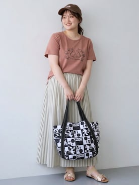 「nissen（ニッセン）のアイテム」を使った、nissen AI Modelsさん（レディース・160cm）の夏コーディネート