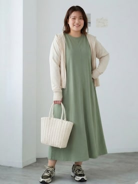 「nissen（ニッセン）のアイテム」を使った、nissen AI Modelsさん（レディース・160cm）の春コーディネート