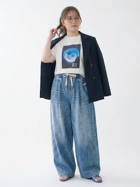 「nissen（ニッセン）のアイテム（ジャケット/アウター）」を使った、nissen AI Modelsさん（レディース・160cm）の春コーディネート