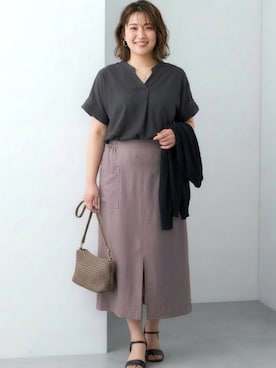 「nissen（ニッセン）のアイテム」を使った、nissen AI Modelsさん（レディース・160cm）の春コーディネート