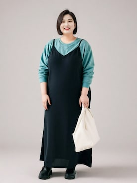 「nissen（ニッセン）のアイテム」を使った、nissen AI Modelsさん（レディース・160cm）の秋コーディネート