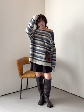 「KBF（ケイビーエフ）のシンプルショートパンツ（その他パンツ）」を使った、みおさん（レディース・157cm）の秋コーディネート