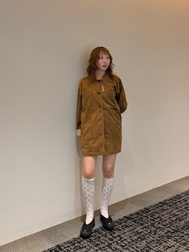 「KBF（ケイビーエフ）のアイテム（パンツ）」を使った、みおさん（レディース・157cm）の夏コーディネート