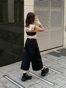 「アイテム（アンダーウェア）」を使った、みおさん（レディース・157cm）の秋コーディネート