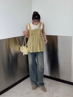 「kbf_ootd」｜「アイテム（その他トップス）」を使った、みおさん（レディース・157cm）の夏コーディネート