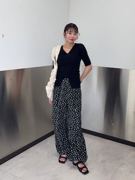 「kbf_ootd」｜「アイテム（シューズ）」を使った、みおさん（レディース・157cm）の夏コーディネート