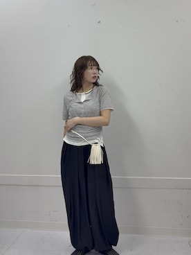 「KBF（ケイビーエフ）のアイテム（シューズ）」を使った、みおさん（レディース・157cm）の春コーディネート
