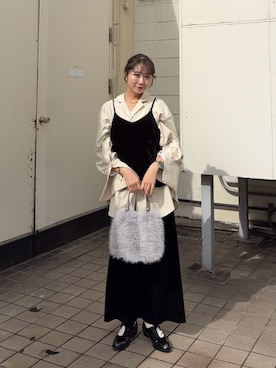 「アイテム（キャミソール）」を使った、みおさん（レディース・157cm）の秋コーディネート