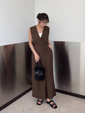 「kbf_ootd」｜「アイテム（ワンピース/ドレス）」を使った、みおさん（レディース・157cm）の夏コーディネート