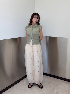 「kbf_ootd」｜「アイテム（サンダル）」を使った、みおさん（レディース・157cm）の夏コーディネート