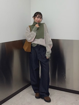 「アイテム（その他シューズ）」を使った、みおさん（レディース・157cm）の秋コーディネート