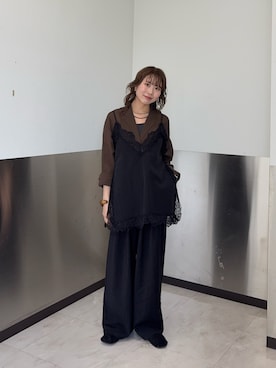 「KBF（ケイビーエフ）のアイテム（テーラードジャケット）」を使った、みおさん（レディース・157cm）の春コーディネート