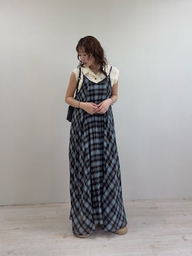 「KBF（ケイビーエフ）のアイテム（バッグ）」を使った、みおさん（レディース・157cm）の夏コーディネート