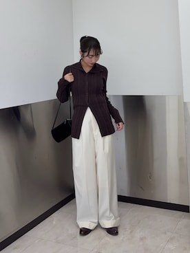 「アイテム（その他シューズ）」を使った、みおさん（レディース・157cm）の秋コーディネート