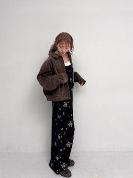 「KBF（ケイビーエフ）のアイテム（ジャケット/アウター）」を使った、みおさん（レディース・157cm）の夏コーディネート