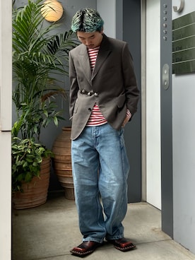 小林優翔さん（メンズ・177cm）の春コーディネート