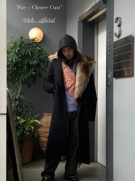 小林優翔さん（メンズ・177cm）の冬コーディネート