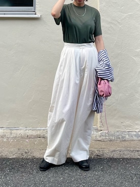 「NAVE（ネイヴ）のアイテム」を使った、tomo50629さん（レディース・165cm）の夏コーディネート