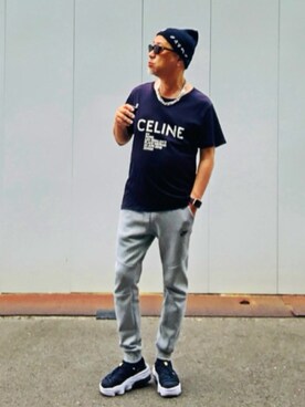 CELINEのTシャツ/カットソーを使ったメンズ人気ファッション  