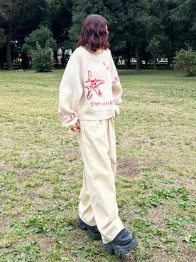「冬コーデ、スニーカーコーデ」｜「アイテム（その他パンツ）」を使った、ayaさん（レディース・152cm）の冬コーディネート
