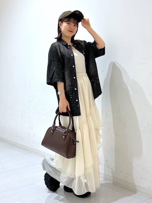 PAGEBOY シャツ セール】スクエアデニムカイキンシャツ（シャツ/ブラウス