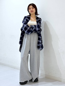 「アイテム（スウェットパンツ）」を使った、ayaさん（レディース・152cm・20代）の夏コーディネート