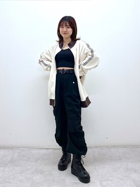 「いまどきジャケット写真」｜「アイテム（ブルゾン）」を使った、ayaさん（レディース・152cm）の春コーディネート