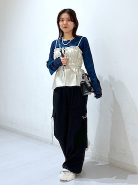 「アイテム（ハンドバッグ）」を使った、ayaさん（レディース・152cm・20代）の秋コーディネート