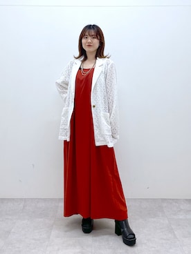 「PAGEBOY（ページボーイ）のアイテム（サンダル）」を使った、ayaさん（レディース・152cm）の春コーディネート