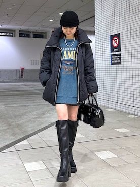 「PAGEBOY（ページボーイ）のアイテム（ブルゾン）」を使った、ayaさん（レディース・152cm）の秋コーディネート