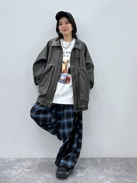 「アイテム（ブルゾン）」を使った、ayaさん（レディース・152cm）の秋コーディネート