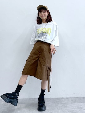 「アイテム（帽子）」を使った、ayaさん（レディース・152cm・20代）の夏コーディネート