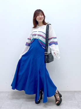 「PAGEBOY（ページボーイ）のアイテム（サンダル）」を使った、ayaさん（レディース・152cm）の春コーディネート