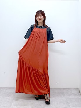 「PAGEBOY（ページボーイ）のアイテム（サンダル）」を使った、ayaさん（レディース・152cm）の春コーディネート