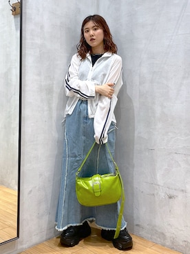 「アイテム（デニムスカート）」を使った、ayaさん（レディース・152cm・20代）の夏コーディネート