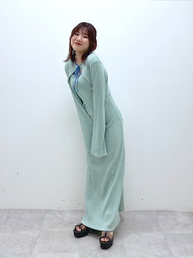 「PAGEBOY（ページボーイ）のアイテム（サンダル）」を使った、ayaさん（レディース・152cm）の春コーディネート