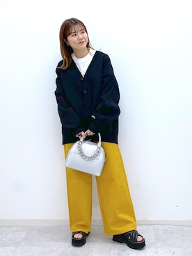 「PBLIM（ページボーイリム）のPAGEBOYLIM/カツラギスケーターパンツ（その他パンツ）」を使った、ayaさん（レディース・152cm）の春コーディネート