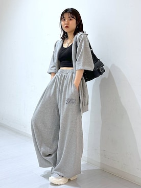 「アイテム（パーカー）」を使った、ayaさん（レディース・152cm・20代）の夏コーディネート