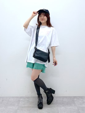 「PAGEBOY（ページボーイ）のアイテム（サンダル）」を使った、ayaさん（レディース・152cm）の春コーディネート
