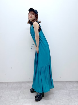 「PAGEBOY（ページボーイ）のアイテム（サンダル）」を使った、ayaさん（レディース・152cm）の春コーディネート