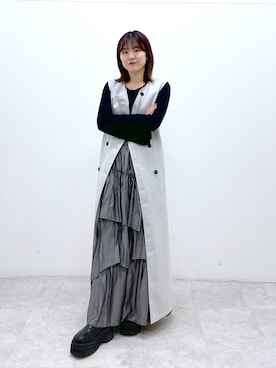 「PAGEBOY（ページボーイ）のアイテム（トレンチコート）」を使った、ayaさん（レディース・152cm）の春コーディネート