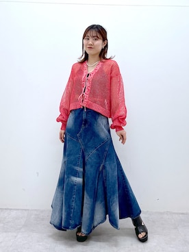 「PAGEBOY（ページボーイ）のアイテム（サンダル）」を使った、ayaさん（レディース・152cm）の春コーディネート